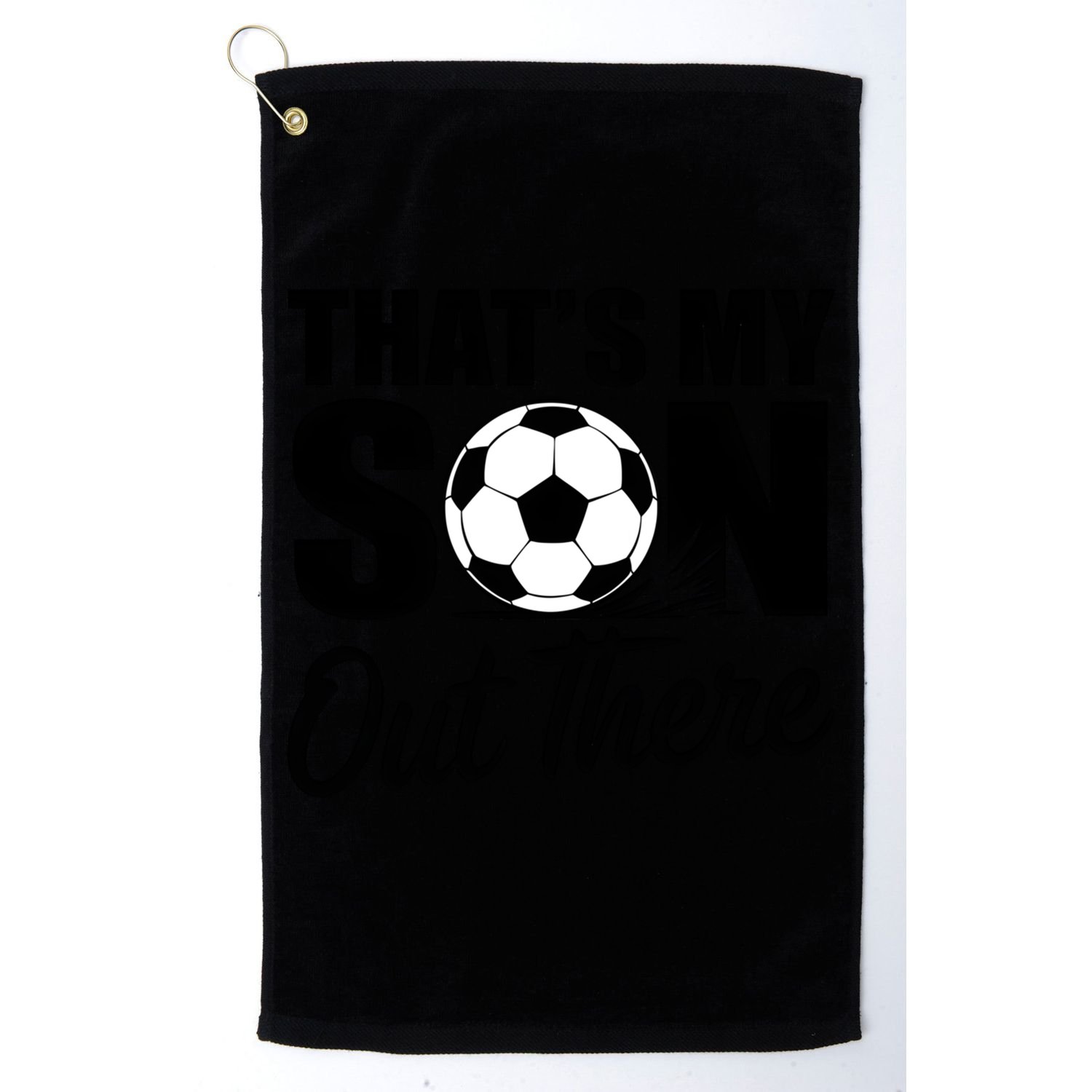 Soccer Mom Dad Proud Parent Game Day Gift Golf Towel