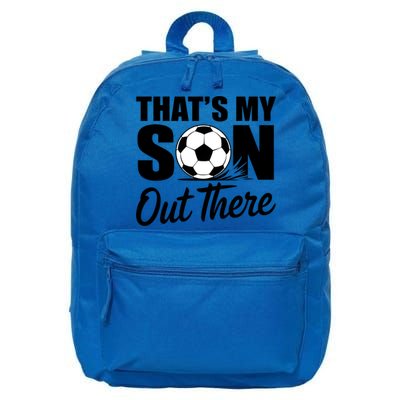 Soccer Mom Dad Proud Parent Game Day Gift 16 in Basic Backpack