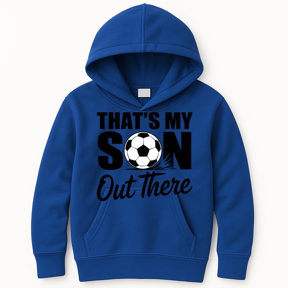 Soccer Mom Dad Proud Parent Game Day Gift Kids Hoodie