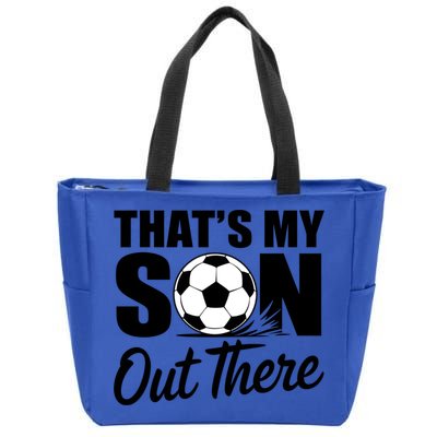 Soccer Mom Dad Proud Parent Game Day Gift Zip Tote Bag