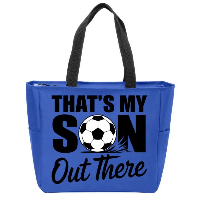 Soccer Mom Dad Proud Parent Game Day Gift Zip Tote Bag