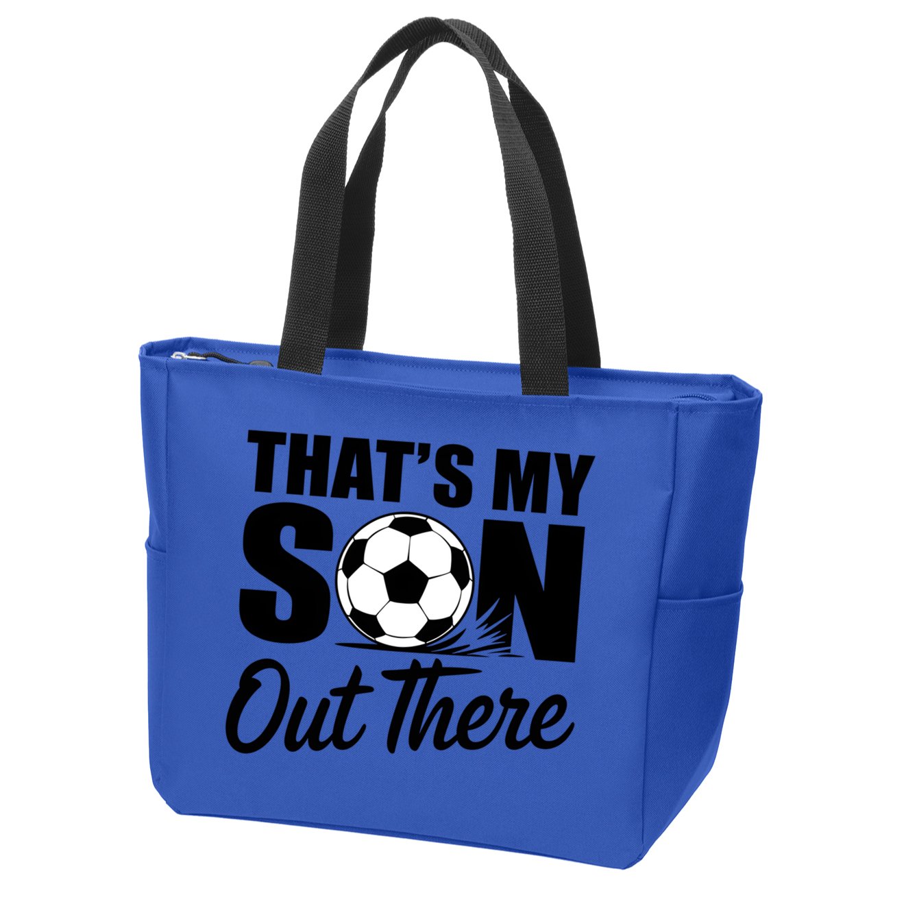 Soccer Mom Dad Proud Parent Game Day Gift Zip Tote Bag