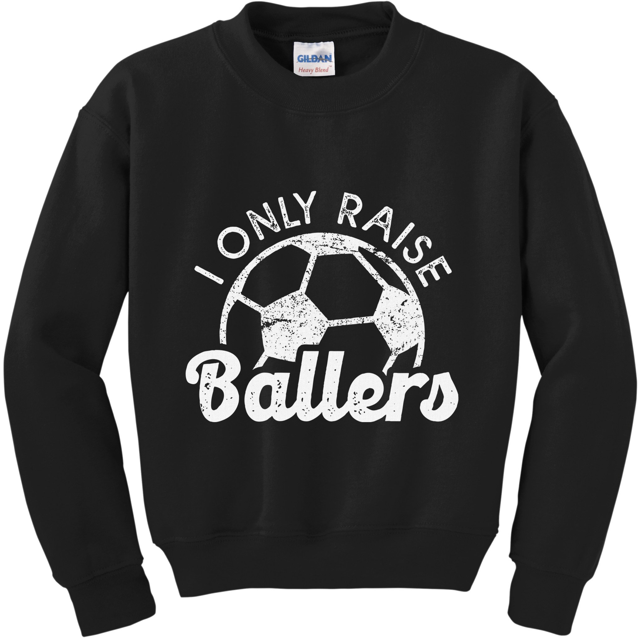 Soccer Mom Dad Mama I Only Raise Ballers Soccer Family Kids Sweatshirt