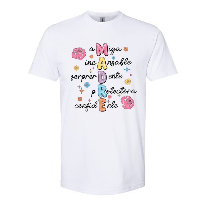 Spanish Mothers Day Family Mommy Mom Softstyle CVC T-Shirt