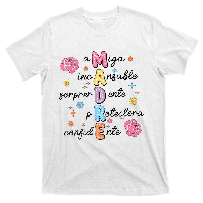 Spanish Mothers Day Family Mommy Mom T-Shirt