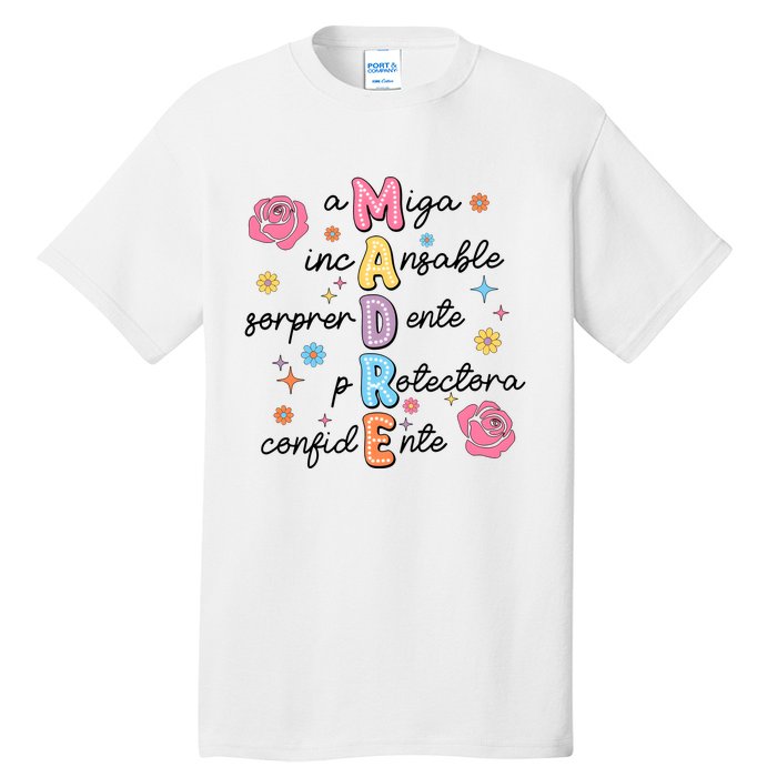 Spanish Mothers Day Family Mommy Mom Tall T-Shirt