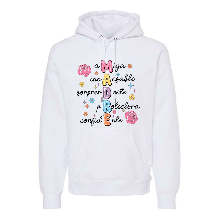 Spanish Mothers Day Family Mommy Mom Premium Hoodie