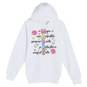 Spanish Mothers Day Family Mommy Mom Premium Pullover Hoodie