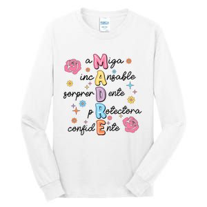 Spanish Mothers Day Family Mommy Mom Tall Long Sleeve T-Shirt