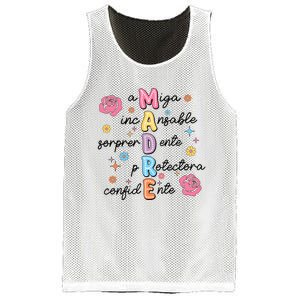 Spanish Mothers Day Family Mommy Mom Mesh Reversible Basketball Jersey Tank