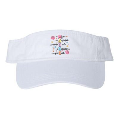 Spanish Mothers Day Family Mommy Mom Valucap Bio-Washed Visor