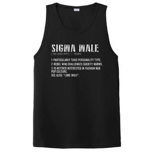 Sigma Male Definition Funny Dictionary For PosiCharge Competitor Tank