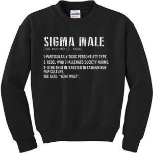 Sigma Male Definition Funny Dictionary For Kids Sweatshirt