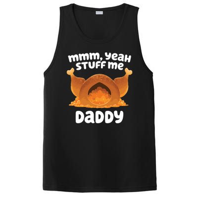 Stuff Me Daddy Funny Thanksgiving Turkey PosiCharge Competitor Tank