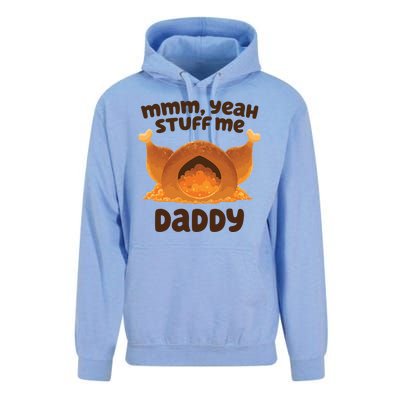 Stuff Me Daddy Funny Thanksgiving Turkey Unisex Surf Hoodie