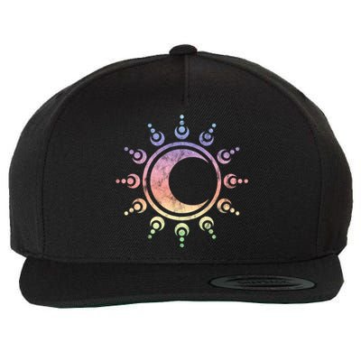 Sun Moon Dala Yoga Spirituality Meditation Magic Wicca Gift Wool Snapback Cap