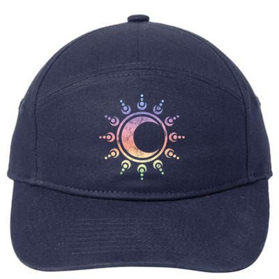 Sun Moon Dala Yoga Spirituality Meditation Magic Wicca Gift 7-Panel Snapback Hat