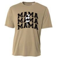 Soccer Mama Distressed Lightning Bolt Mom Cooling Performance Crew T-Shirt