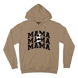 Soccer Mama Distressed Lightning Bolt Mom Hoodie