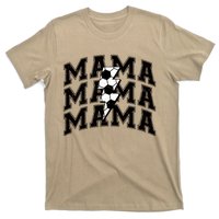 Soccer Mama Distressed Lightning Bolt Mom T-Shirt