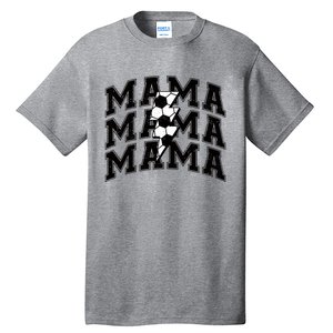 Soccer Mama Distressed Lightning Bolt Mom Tall T-Shirt