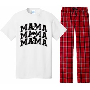 Soccer Mama Distressed Lightning Bolt Mom Pajama Set