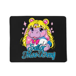 Sailor Moo Deng Funny Hippo Moo Deng Cute Mousepad