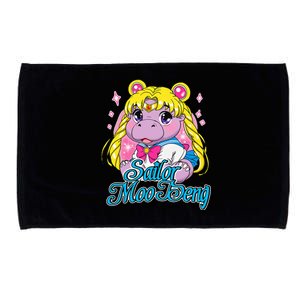 Sailor Moo Deng Funny Hippo Moo Deng Cute Microfiber Hand Towel