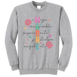 Spanish Mothers Day Retro Madre Retro Mama Tall Sweatshirt