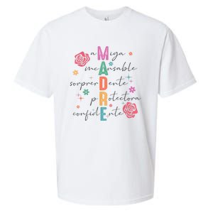 Spanish Mothers Day Retro Madre Retro Mama Sueded Cloud Jersey T-Shirt