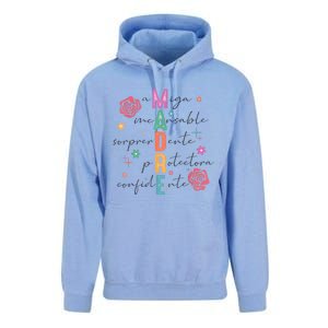 Spanish Mothers Day Retro Madre Retro Mama Unisex Surf Hoodie