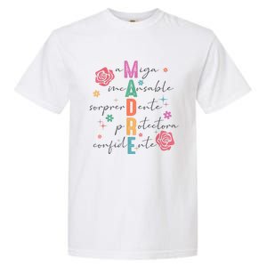 Spanish Mothers Day Retro Madre Retro Mama Garment-Dyed Heavyweight T-Shirt