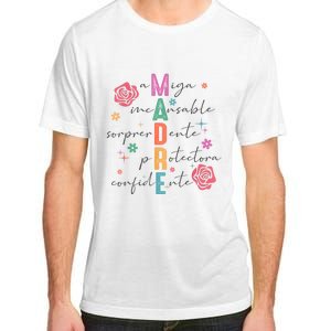 Spanish Mothers Day Retro Madre Retro Mama Adult ChromaSoft Performance T-Shirt