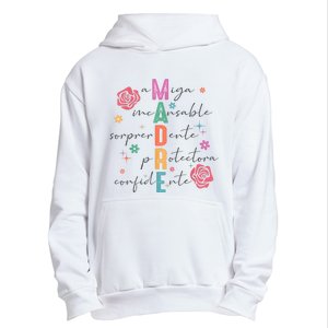 Spanish Mothers Day Retro Madre Retro Mama Urban Pullover Hoodie