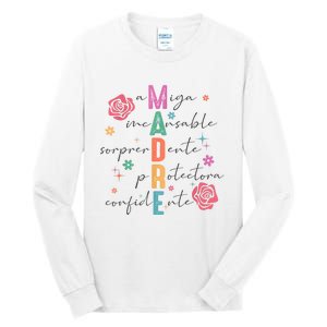 Spanish Mothers Day Retro Madre Retro Mama Tall Long Sleeve T-Shirt