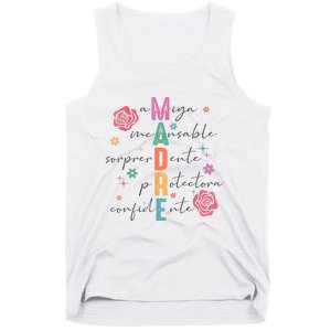 Spanish Mothers Day Retro Madre Retro Mama Tank Top