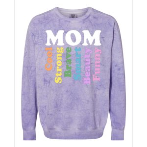 Special Mom Definition Mothers Day Gift Colorblast Crewneck Sweatshirt