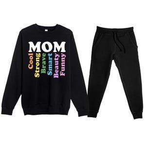 Special Mom Definition Mothers Day Gift Premium Crewneck Sweatsuit Set