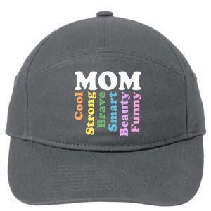 Special Mom Definition Mothers Day Gift 7-Panel Snapback Hat