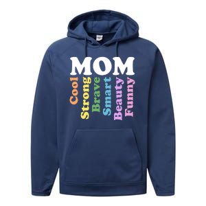 Special Mom Definition Mothers Day Gift Performance Fleece Hoodie