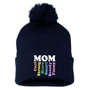 Special Mom Definition Mothers Day Gift Pom Pom 12in Knit Beanie