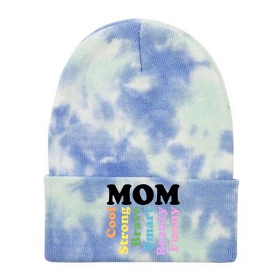 Special Mom Definition Mothers Day Gift Tie Dye 12in Knit Beanie