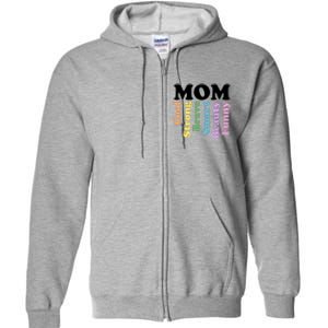 Special Mom Definition Mothers Day Gift Full Zip Hoodie