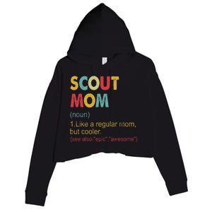 Scout Mom Definition Scout Mom Crop Fleece Hoodie