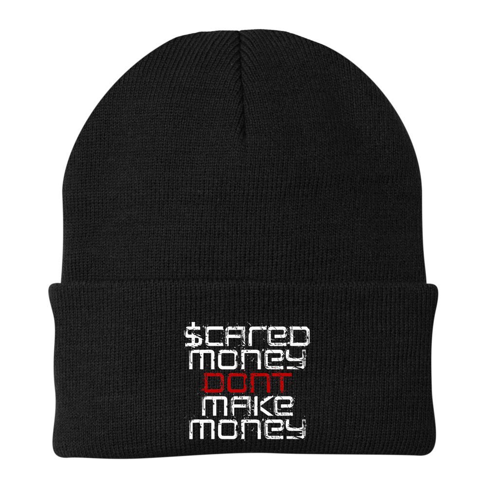 Scared Money Dont Make Money Beanie