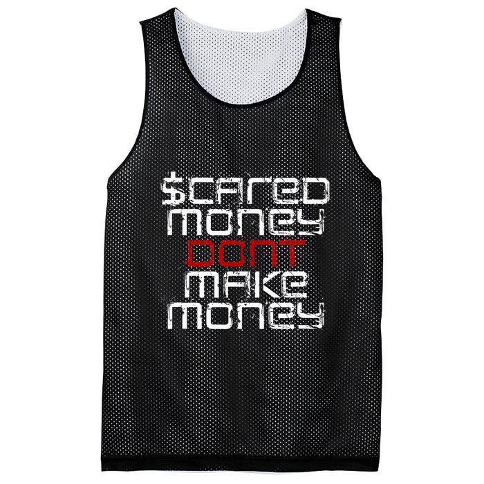 Scared Money Dont Make Money Mesh Reversible Basketball Jersey Tank