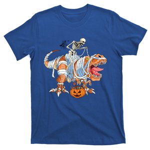 Skeleton Mummy Dinosaur Trex Halloween Cute Gift T-Shirt