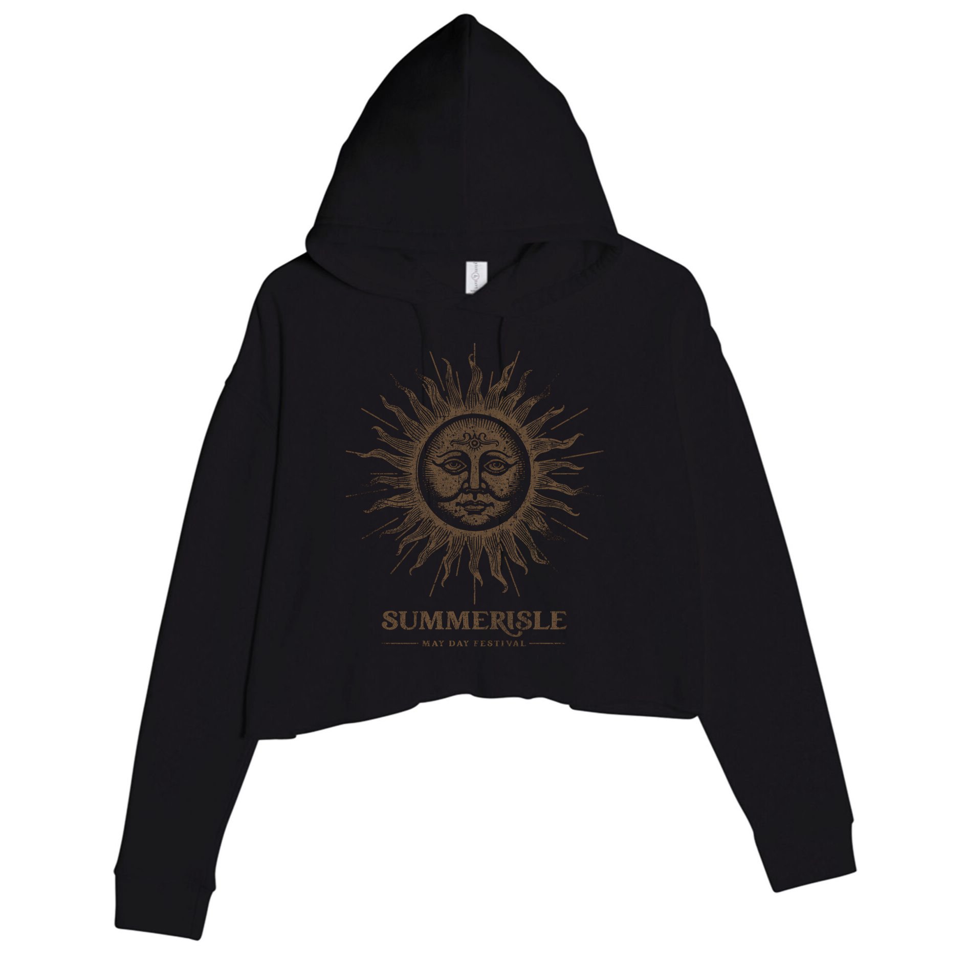 Summerisle May Day Festival Crop Fleece Hoodie