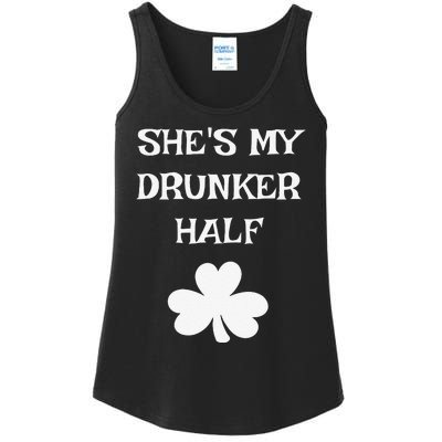 She's My Drunker Half Funny St. Saint Patrick's Day Ladies Essential Tank