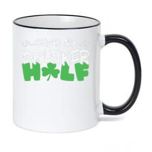 Shes My Drunker Half St Patricks Day 11oz Black Color Changing Mug